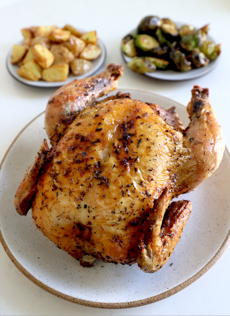 whole roast chicken with BRUNO Air Fryer🍗, chicken meat, roast chicken