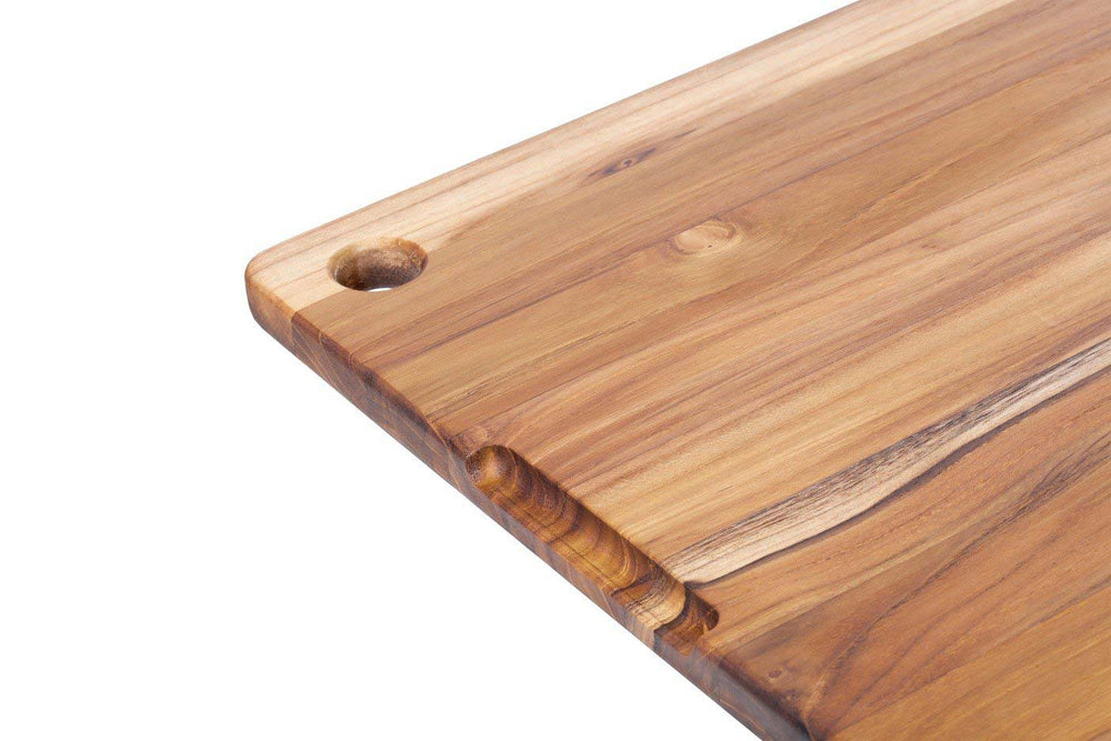Teak Carving Board Rectangle Cutting With Hand Grip And Bowl Cut  Ou(並行輸入品) 【楽天カード分割】